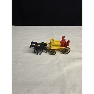 Vintage Lledo DG5 Horse Drawn Fire Engine Lake City Diecast Toy Vehicle